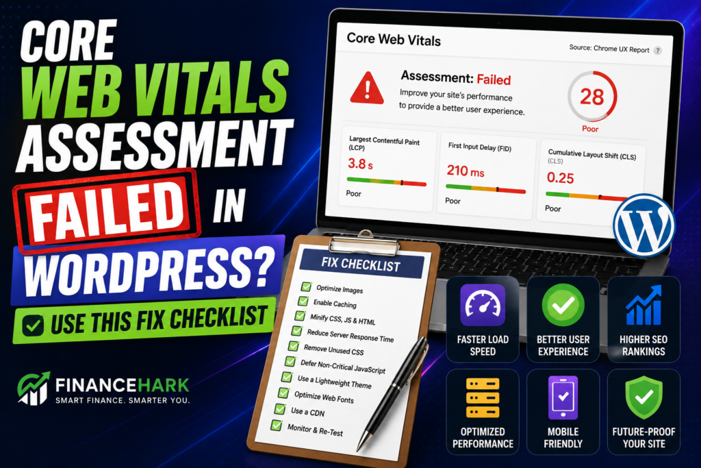 Core Web Vitals Assessment Failed in WordPress? Use This Fix Checklist