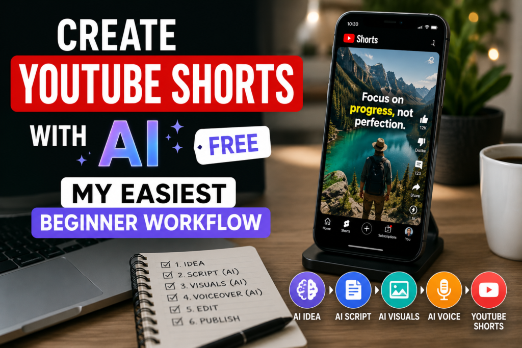 Create YouTube Shorts With AI Free: My Easiest Beginner Workflow